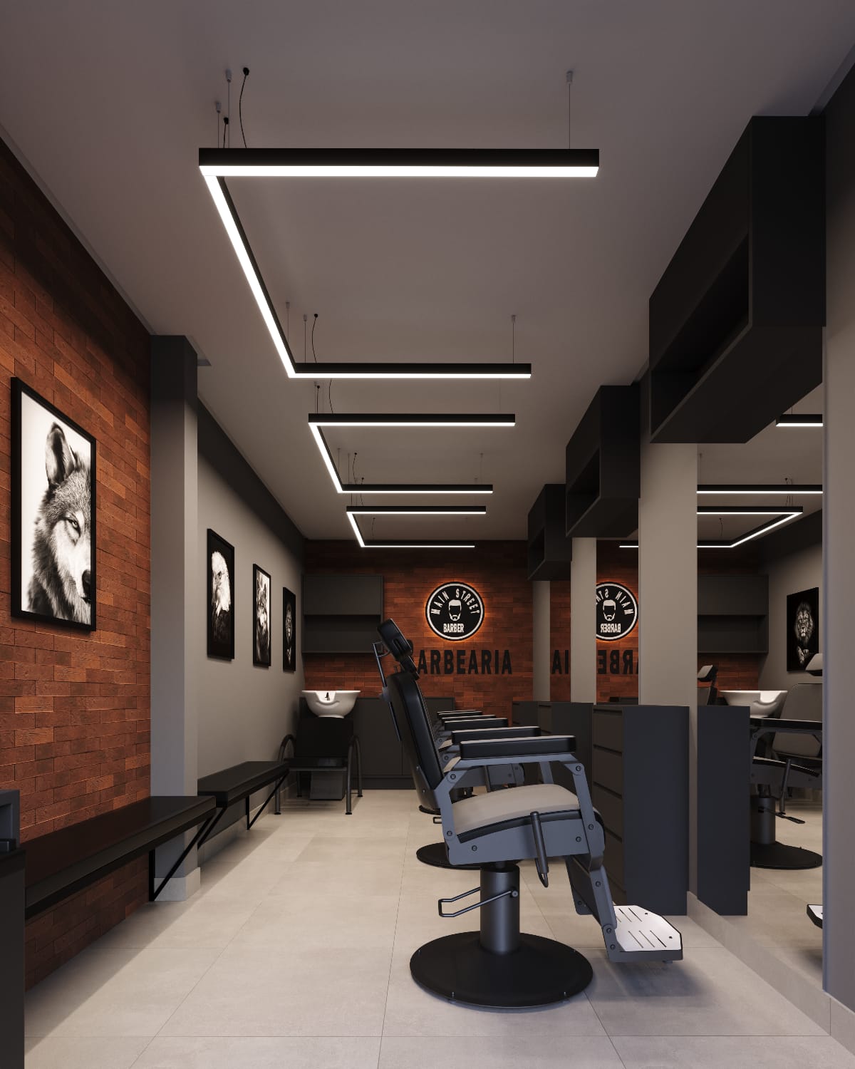 Espaço atual da barbearia
